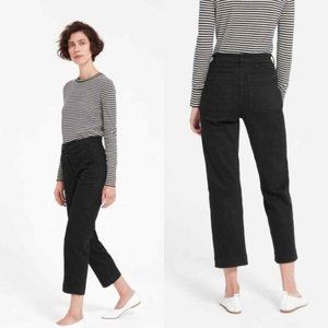 Everlane Cropped Straight Black Jeans Size 0 Women's Denim